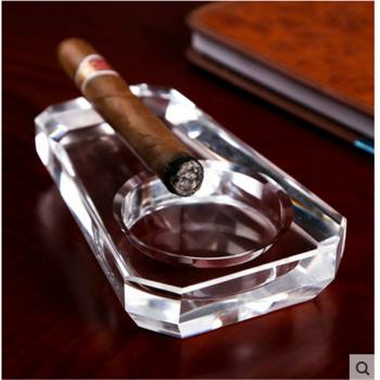 Crystal cigar ashtray glass