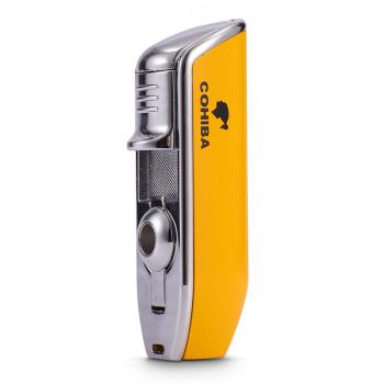 Cigar lighter with punch